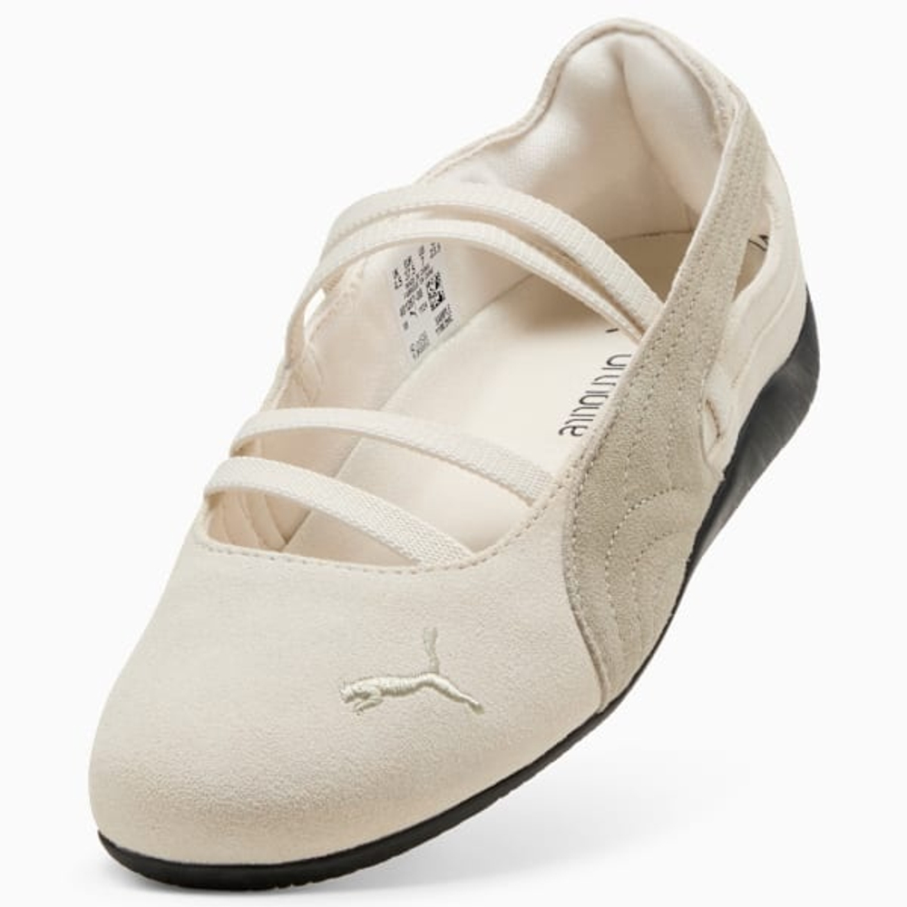 PUMA Женские кроссовки-балетки Speedcat Suede, кремовый