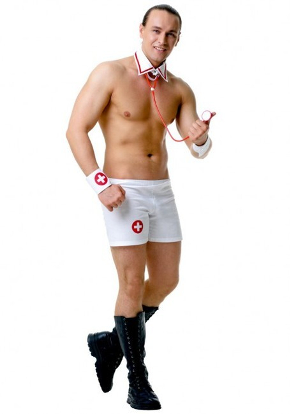 Мужской костюм Медбрата L (48-50) (Цвет: белый)