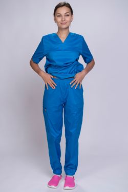 Брюки-джоггеры женские  MedicLine (French Blue)