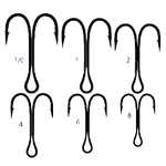 Двойник Saikyo KH-11041BN Normal Double Hook №01  6шт
