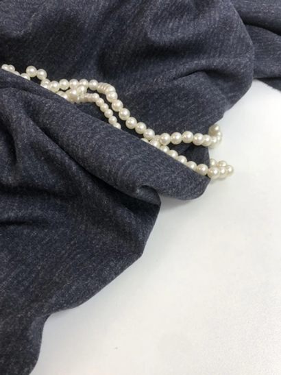 Костюмная шерсть, сине-серая, стрейч NB035