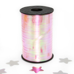 Лента для шаров северное сияние, белый, голография