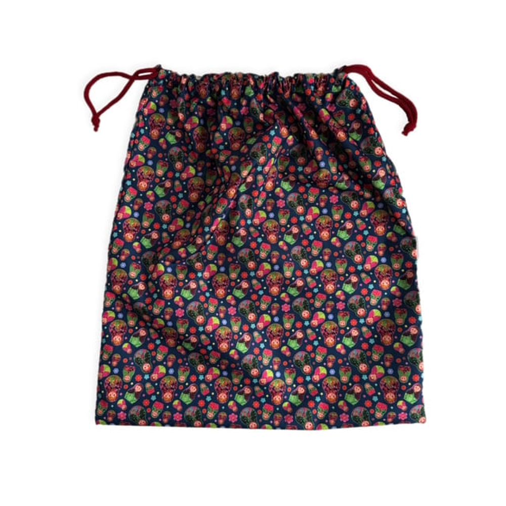 Мешок для хранения вещей "Котики", чёрный фон, на шнурке, 33х37 см