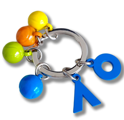 Brelok Australian Open Keyring Coloured Tennis Ball Charms - разноцветный