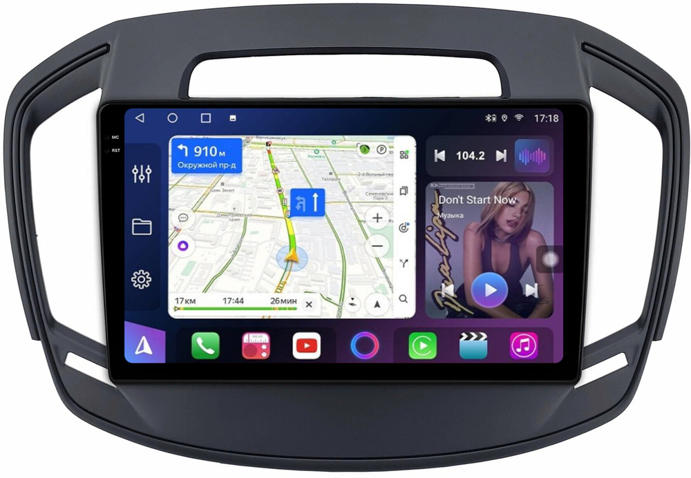 Магнитола для Opel Insignia 2013-2015 - FarCar BM378M-2K монитор 9.5" 2K QLED на Android 14, TS10, 4+32Гб, CarPlay, 4G SIM-слот