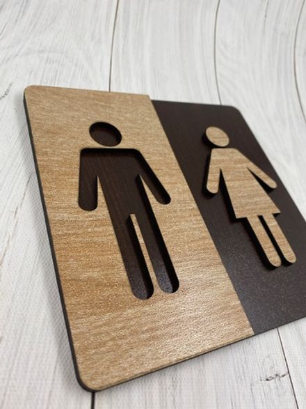 Табличка на туалет Премиум