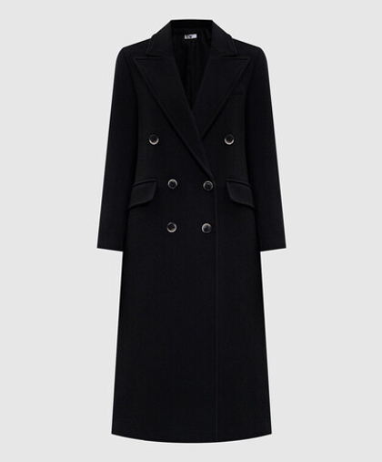 TWINSET Пальто приталенное двубортное