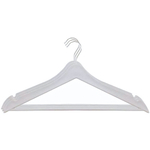 Комплект плечиков с выемками под бретели 3шт «Wood» 40,5x8x20см (цвет белый) 48р