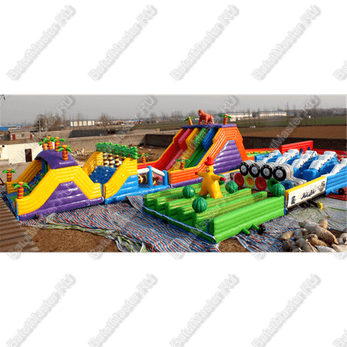 Надувная полоса препятствий "Дачные приключения"