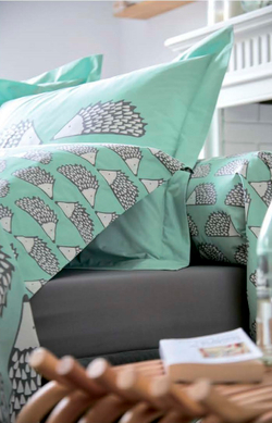 Постельное белье 1.5 спальное Blanc des Vosges Spike Aqua