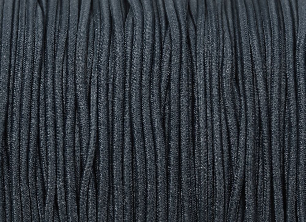 Резинка шляпная, d 3 мм, связка, т.серый