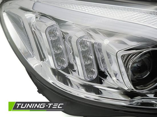 Фары передние TUBE LED CHROME для MERCEDES W205 14-18