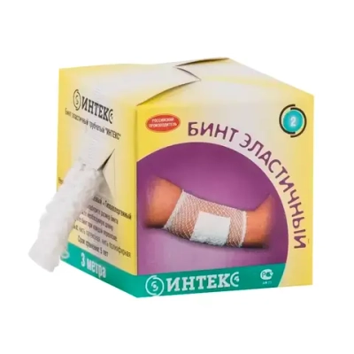 Бинт трубчатый медицинский Интекс №2 3 м 2 см