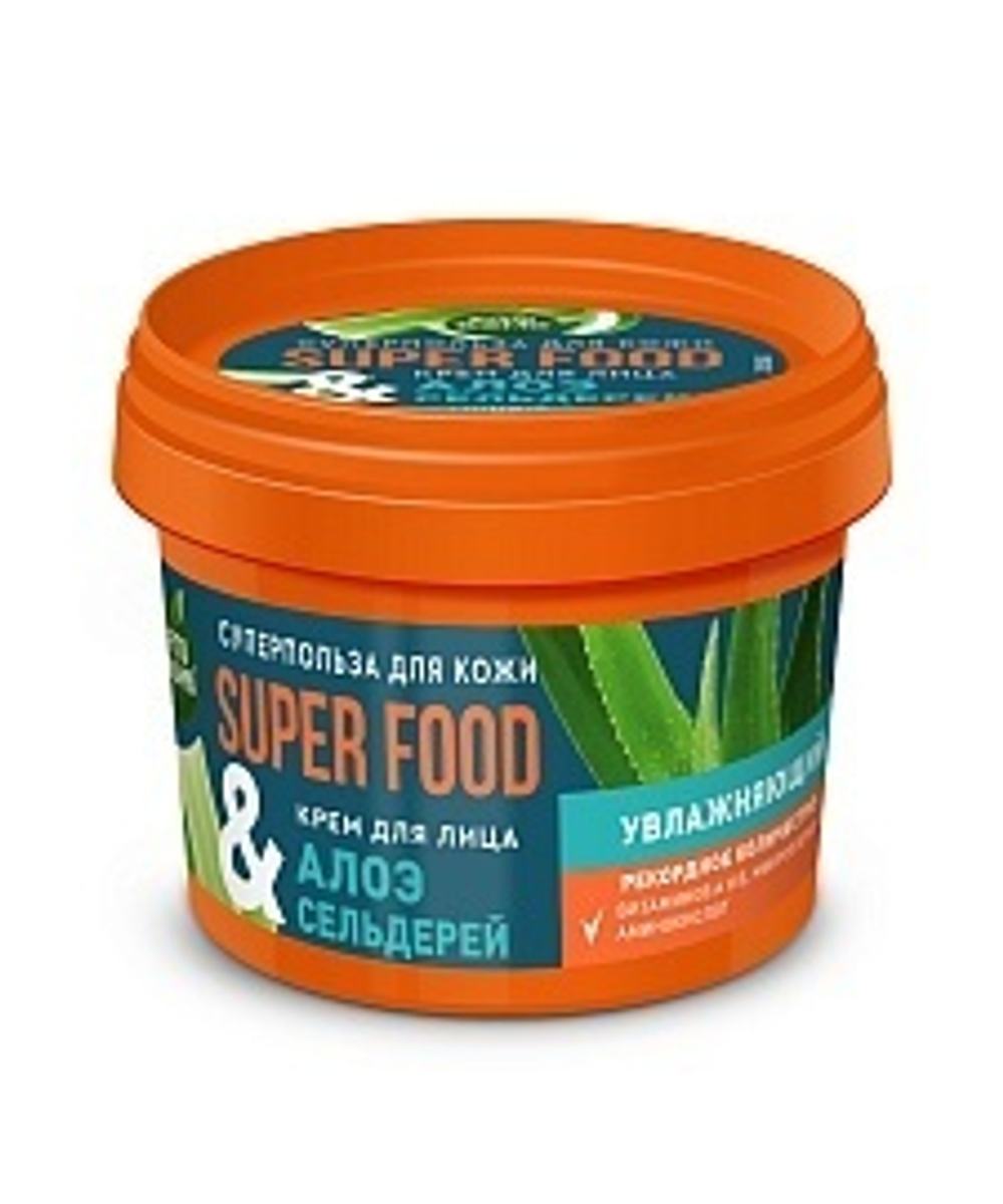Крем для лица SUPER FOOD Алоэ и Сельдерей увлажн. 100 мл.