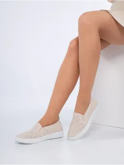 Мокасины летние с перфорацией