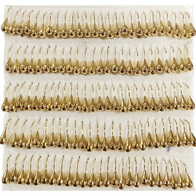 Мормышки вольфрамовые №2.5 Капля, цвет золото, 0,25 гр.( набор 10 штук) цена указана за 1 штук