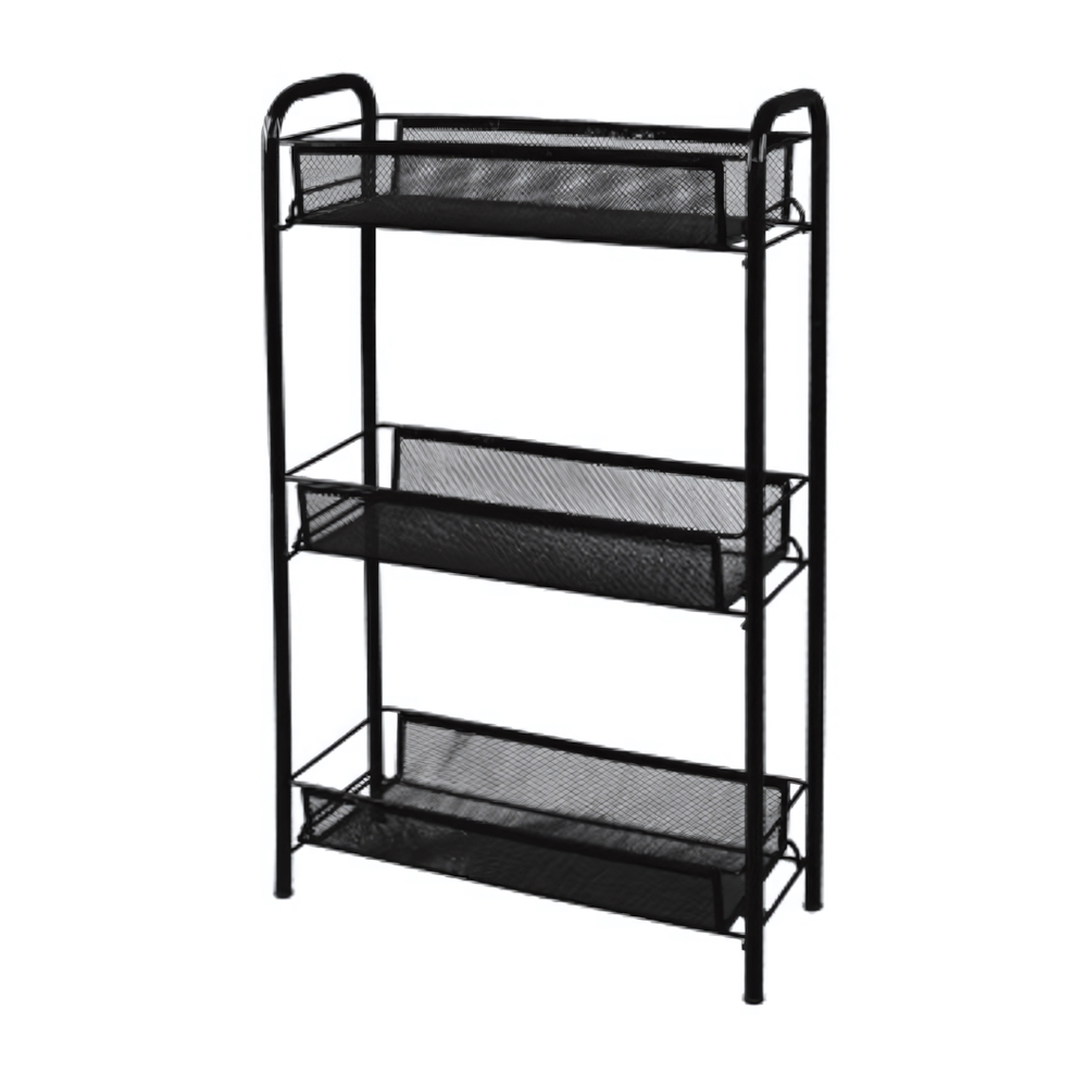 Этажерка "Ладья 1" 3 полки черный