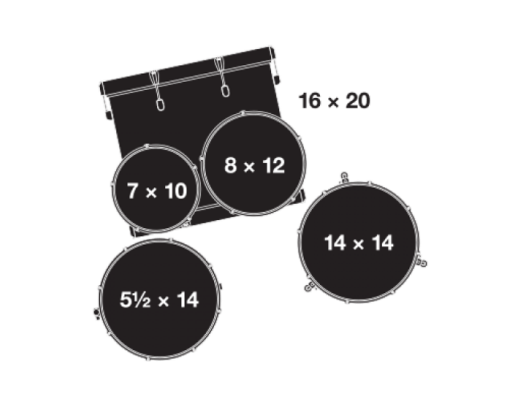 GRETSCH GEX-E605-4-BK Energy ударная установка