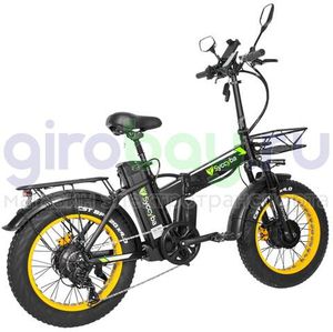 Электровелосипед Syccyba F10 Pro Dual 48V/20Ah (полный привод) - Желтый обод фото №6