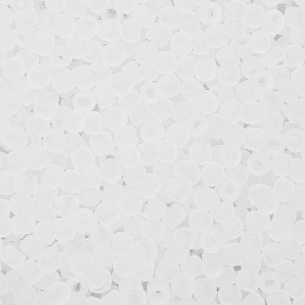 Японский бисер TOHO Round 11/0 (№1F), прозрачный матовый