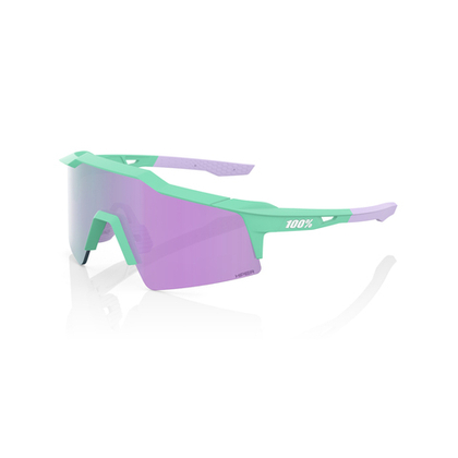 Спортивные очки с диоптриями 100% Speedcraft SL / Soft Tact Mint / HiPER Lavender Mirror Lens