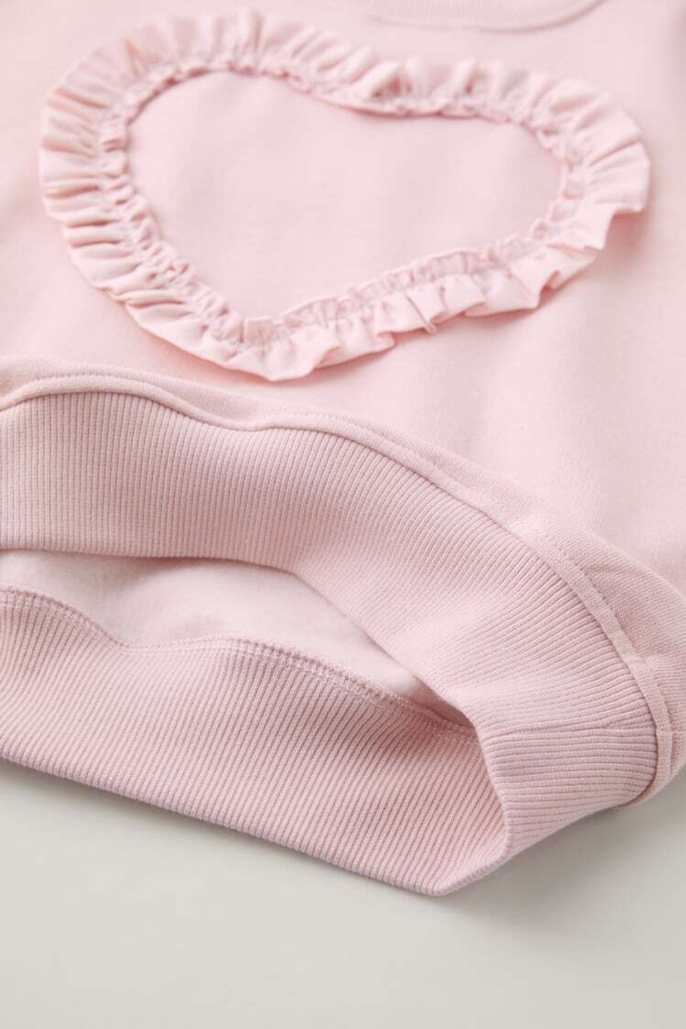 ZARA ТОЛСТОВКА ИЗ ПОПЛИНА «СЕРДЕЧКО», РОЗОВЫЙ