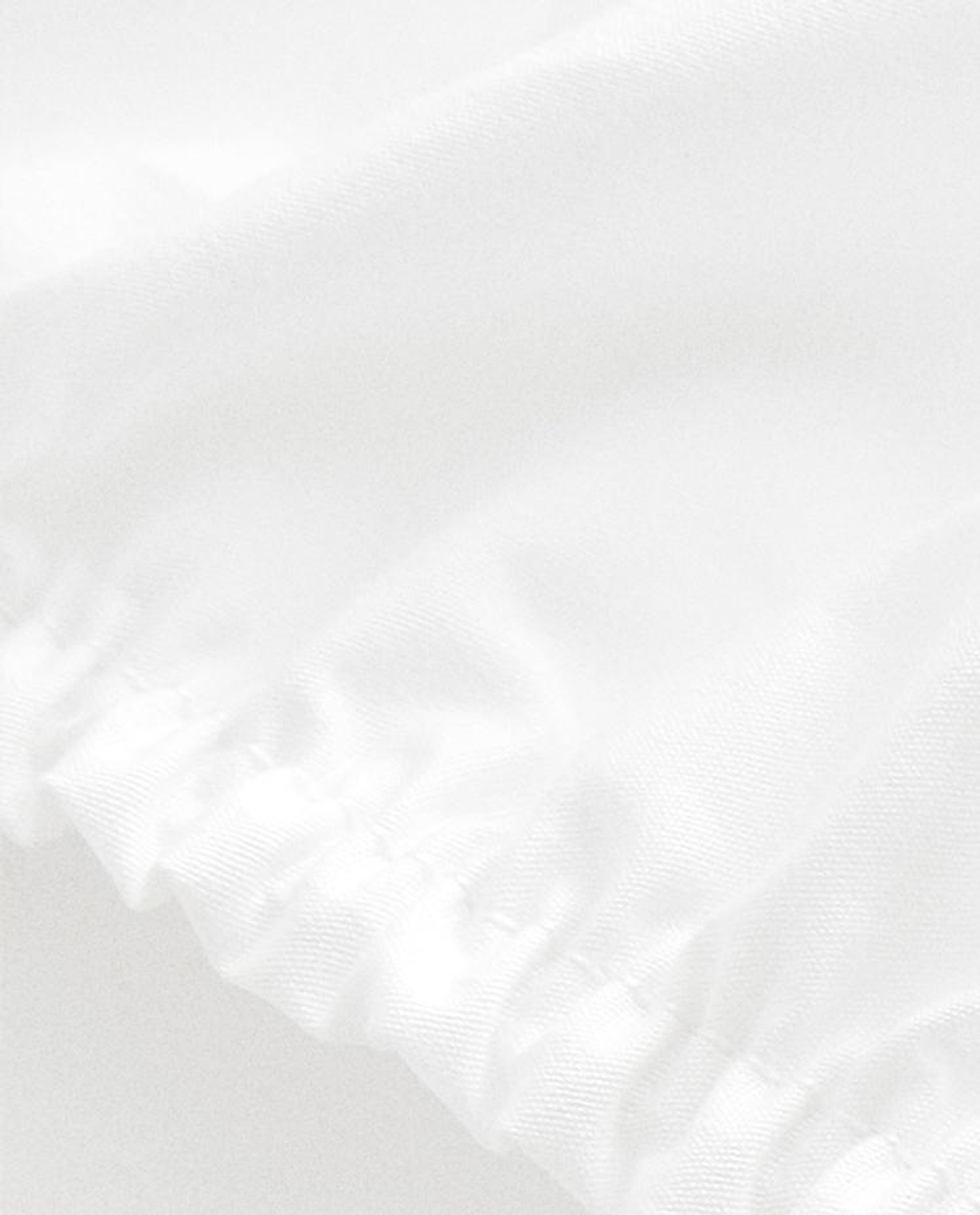 ZARA HOME (300 НИТЕЙ) НАТЯЖНАЯ ПРОСТЫНЯ ИЗ ХЛОПКА, БЕЛЫЙ