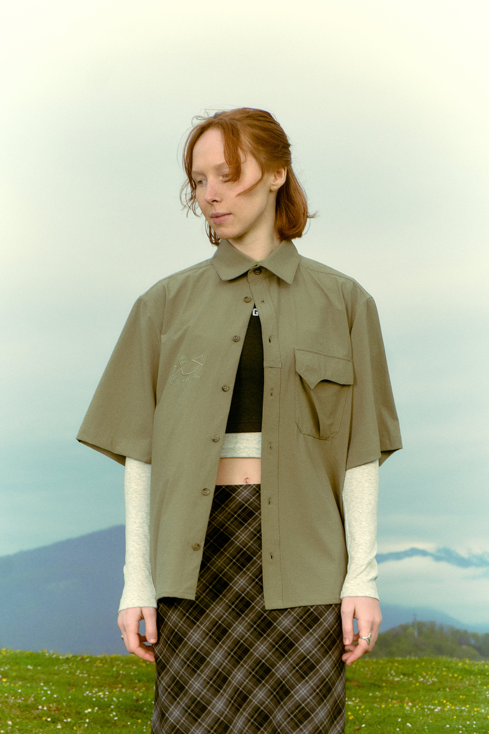 Рубашка Called a Garment Hikercore Shirt "Dusty Olive"