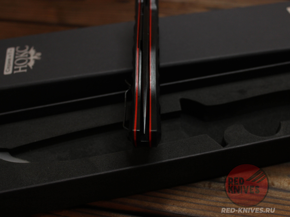 Складной нож НОКС Финка С Black 342-709406 c клинком из стали D2, рукоять G10