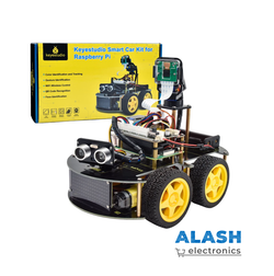 Keyestudio Raspberry Pi Smart Car Robot Kit + 5-мегапиксельный модуль камеры Программирование на Python для Raspberry Pi 4B (без платы Raspberry Pi)