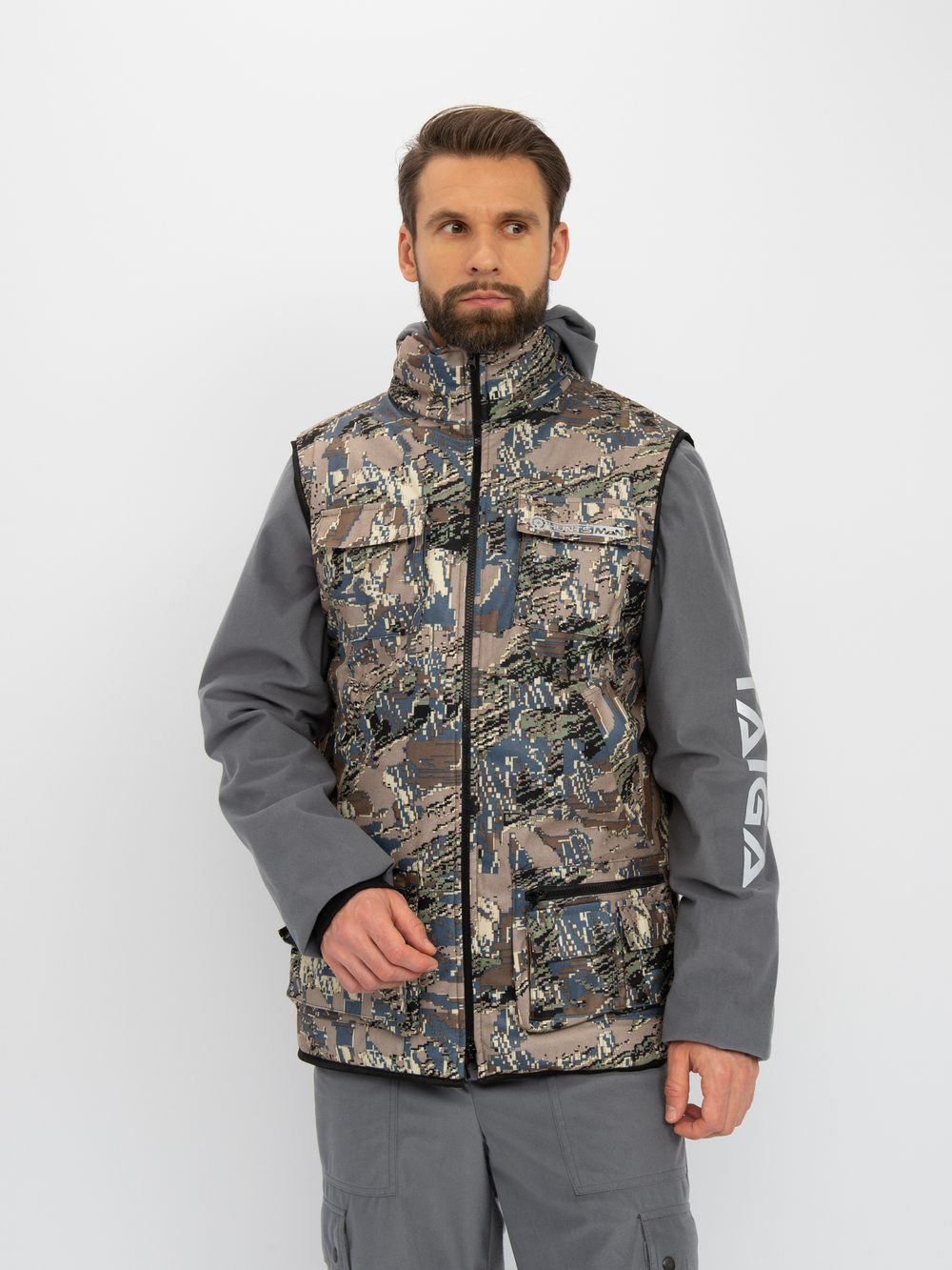 Костюм демисезонный Тайга-3 ткань Alova цвет Лабиринт/Серый