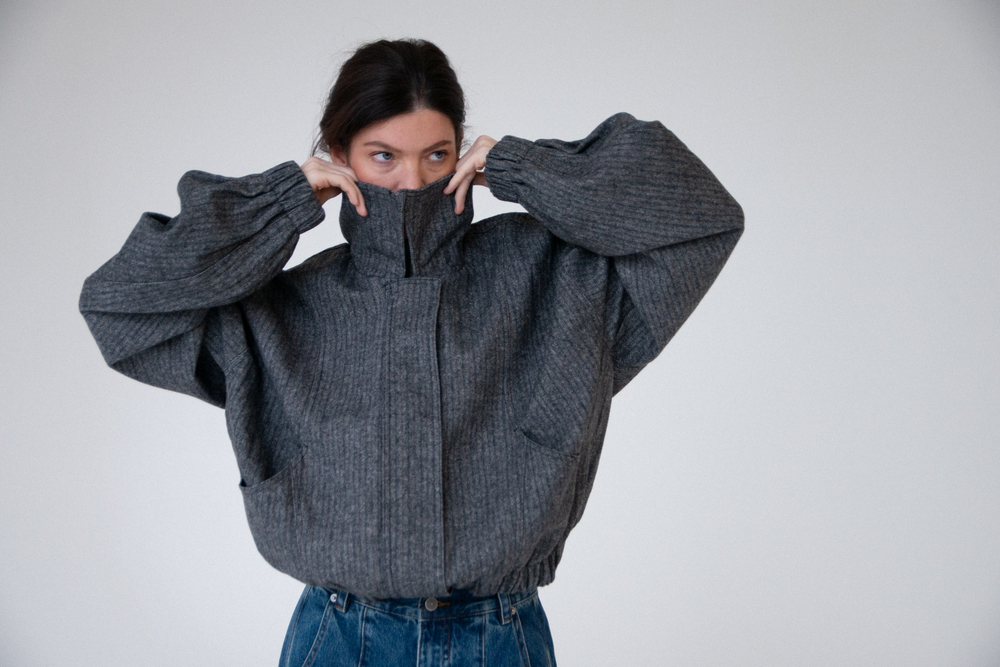 Бомбер из шерсти JONY