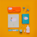 Наклейки для школы Жираф (бежевый), 56 шт