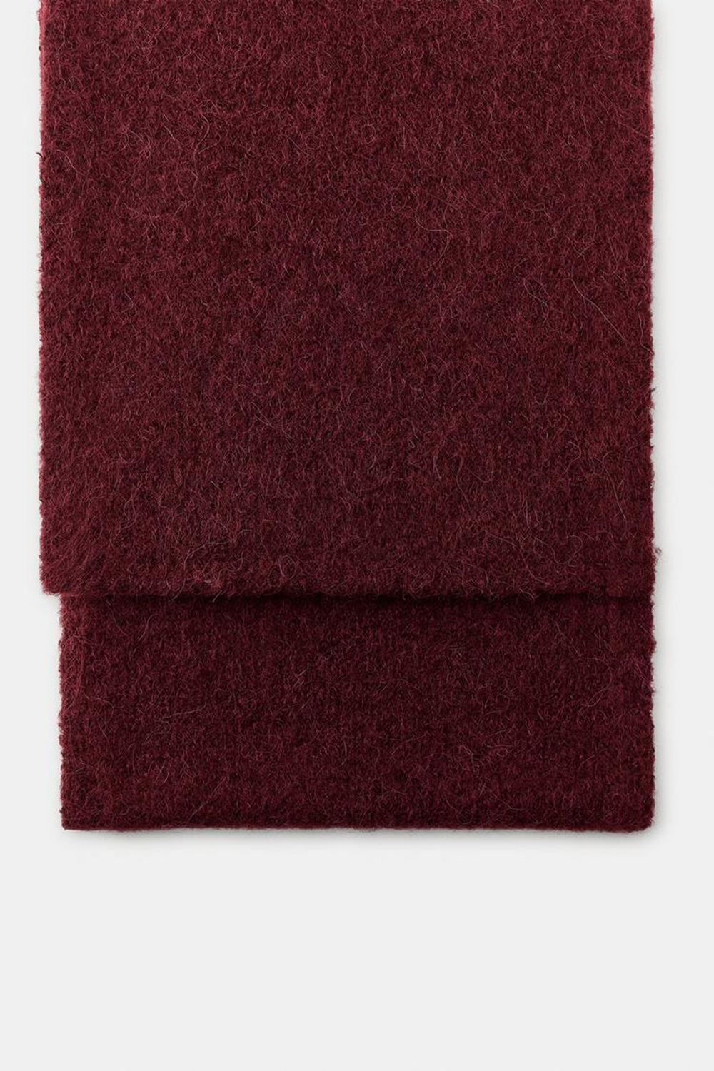 ZARA ОДНОТОННЫЙ ТРИКОТАЖНЫЙ ШАРФ, БУРГУНДИ