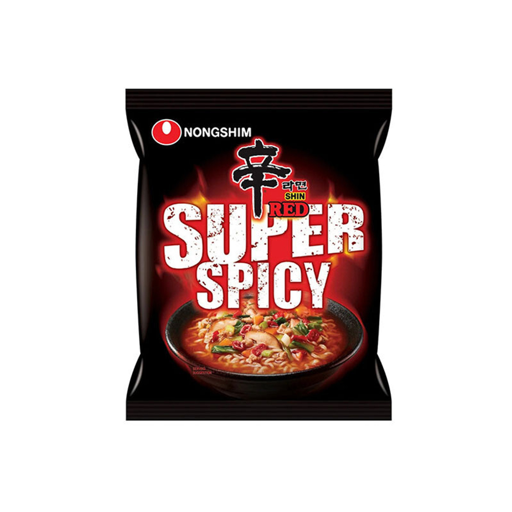 Лапша NONGSHIM Shin Red Super Spicy - особо острая, 120гр