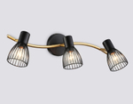 TR8661/3 BK/GD черный/золото E14/3 max 60W 550*100*170