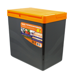 Изотермический контейнер (термобокс) Biostal (8 л.) с вертикальной ручкой