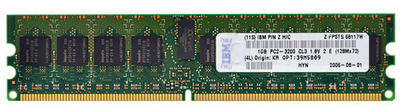 Оперативная память IBM 2GB PC2-3200 (2x1GB) ECC DDR2 Chipkill SDRAM RDIMM 39M5809