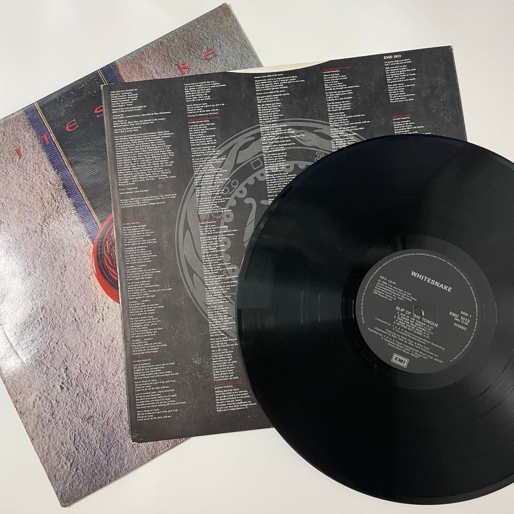 Винтажная виниловая пластинка LP Whitesnake Slip Of The Tongue (Англия 1989)