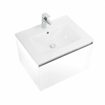 Тумба с раковиной Art&Max AM-Latina-600-1C-SO-BM/AM7117-60 Белый матовый
