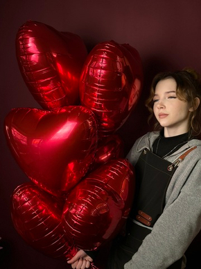 Набор красных сердец «Воздушные признания»