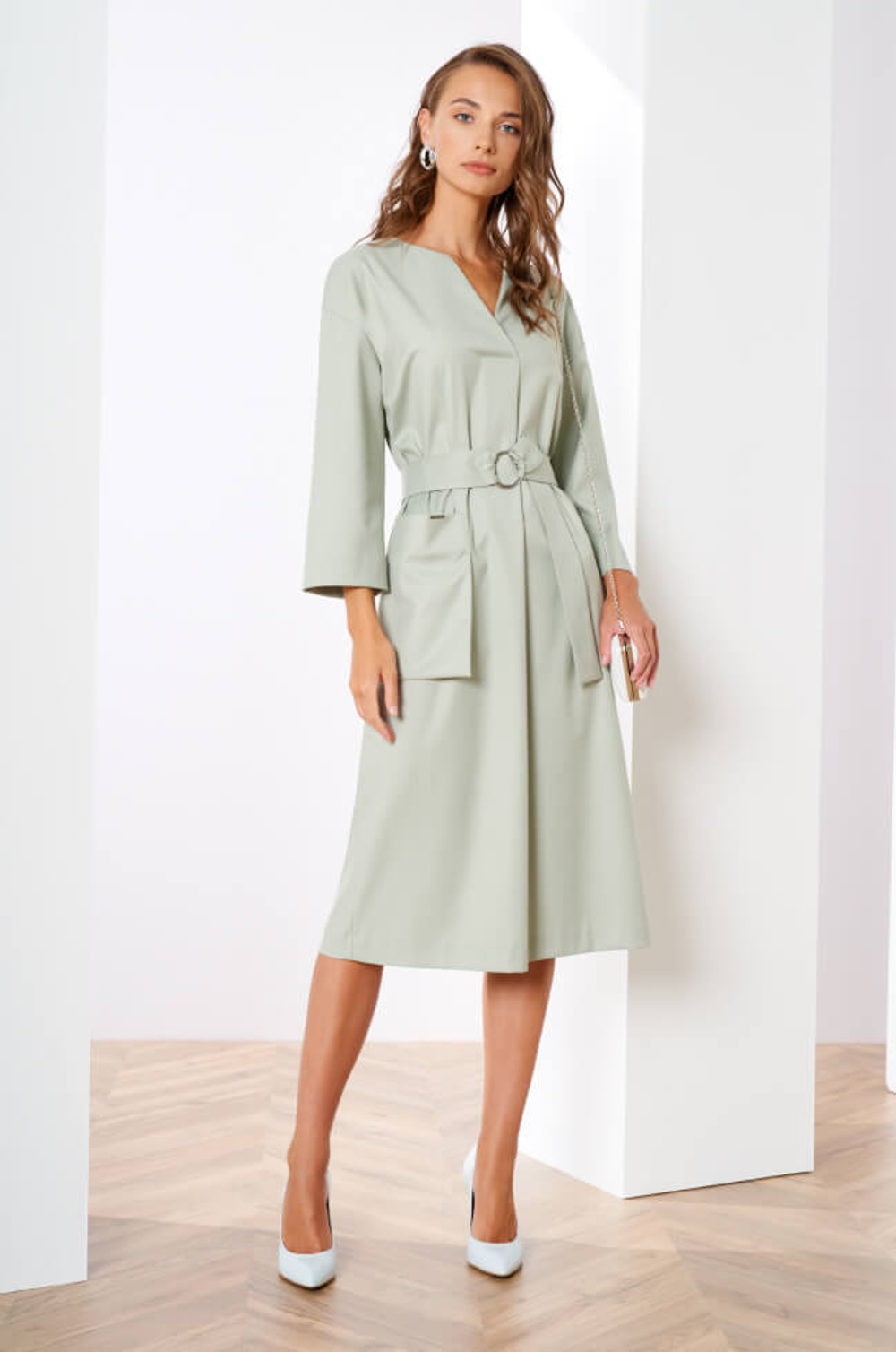 51269 Платье женское (дымчато-мятный)