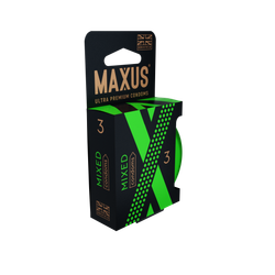 Презервативы MAXUS Mixed №3 в железном кейсе, набор X-Edition, 3 шт