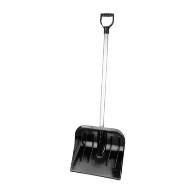 Лопата д/снега из полик-та Эконом 446мм (с черенком) (комплект 3 шт)