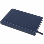 Ежедневник недатированный А5 (138х213 мм) BRAUBERG "Imperial", под гладкую кожу, 160 л., кремовый блок, темно-синий, 123413