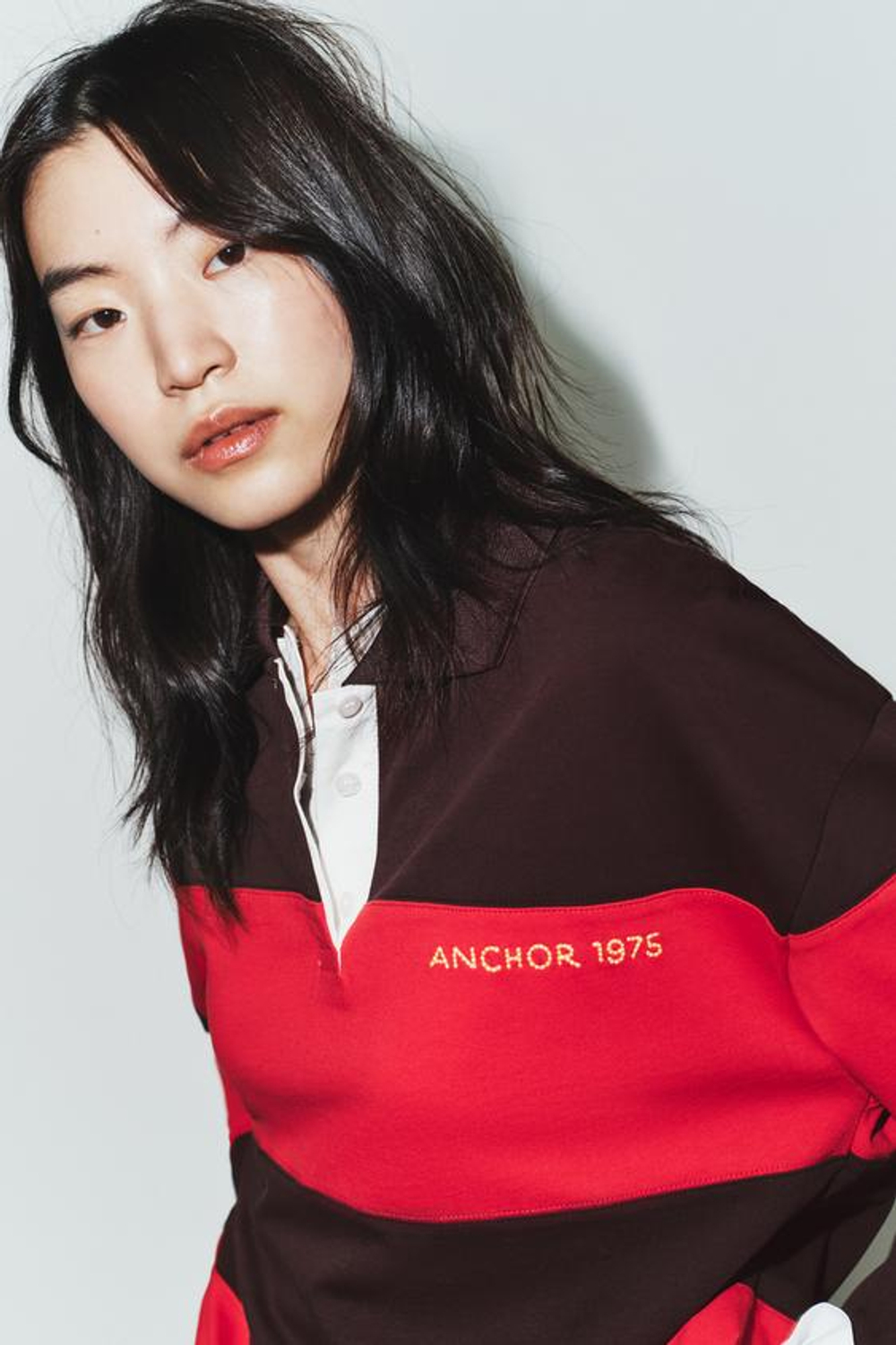Футболка-поло с нашивками и полосками - ZARA