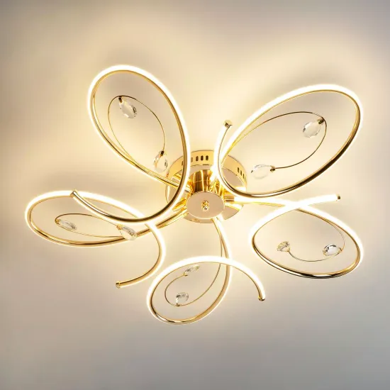 Светодиодный потолочный светильник Eurosvet EV_84415 золото