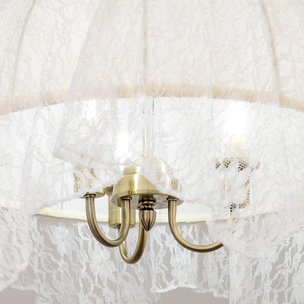 Citilux Базель CL407134 Люстра подвесная с абажуром Кружево