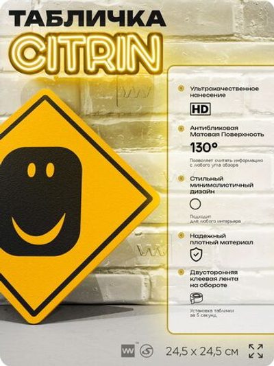 Табличка декоративная "Лицо из Роблокс, Roblox" на дверь и стену, прикольная штука в подарок геймеру, декоративный знак, 24,5х24,5 см, Айдентика Технолоджи