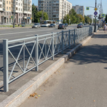 Секция пешеходного ограждения ПО-1 Крест тип 2, порошковая окраска